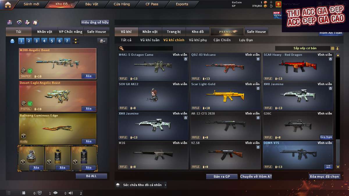 shop acc cf uy tin gia re
